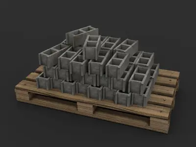 FPS Map Props - Game Assets Low-poly 3D model