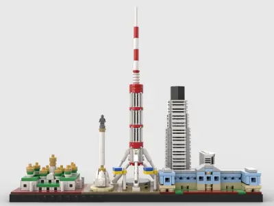 Kyiv Skyline 3D model