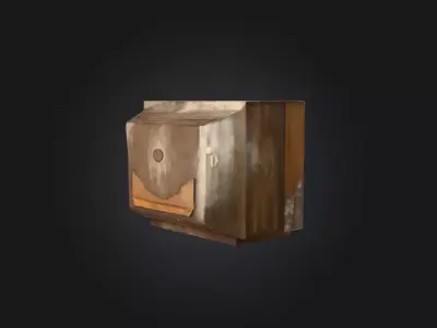 Vintage Static Low-poly 3D model