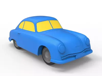 Porsche 356 1948 Classic Car 3D print model