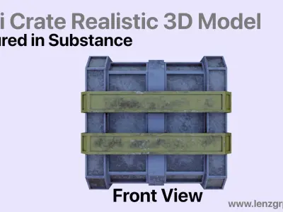 Scifi Crate Low-poly 3D model purchase