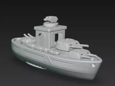 Collectible Benchy style Bismark Free 3D print model
