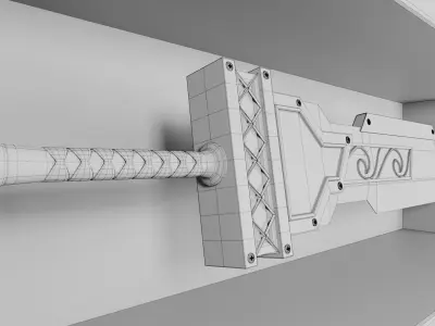 Upgraded Giant Sword Low-poly 3D model