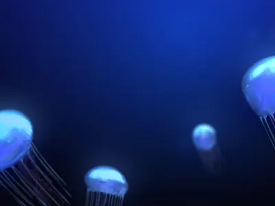 Bio-luminous Jellyfish 3D model