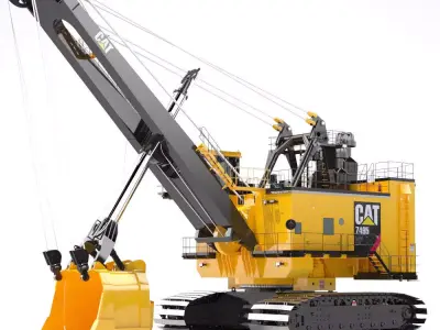 Rope Shovel Cat 7495HF 3D model