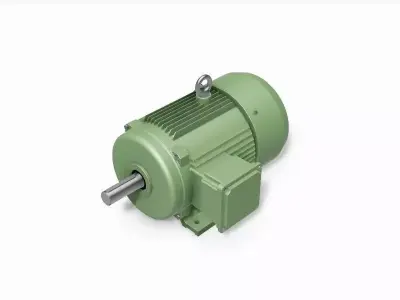 160L B3 Right IEC electric motor - 3D CAD model 3D model