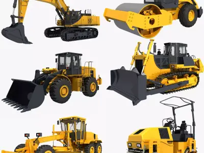 Collection Heavy Vehicle Industrial 04 3D model