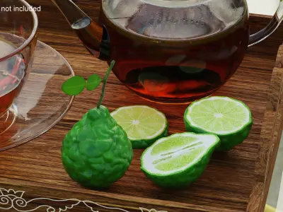 Bergamot Fruits 3D model