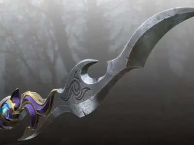Fantasy Hero Sword 3D model