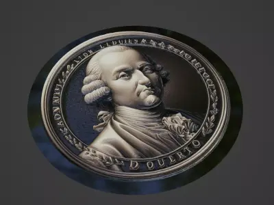 Diderot Medallion 3D print model