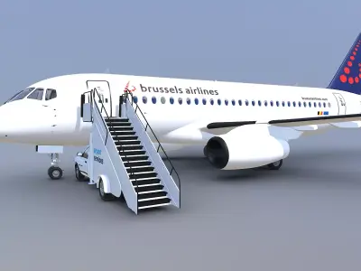 AIRPLANE - AIRPORT CAR 3D model