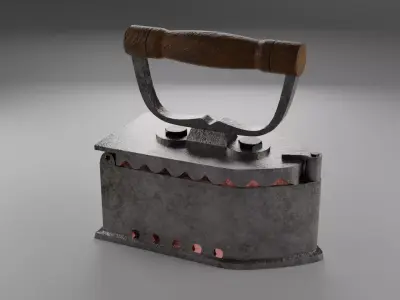 Antique iron 3D model