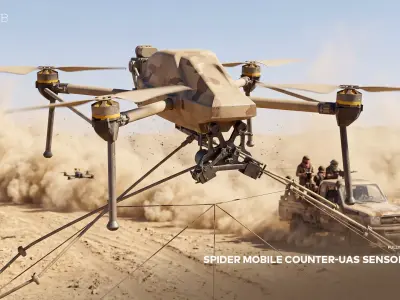 SPIDER Mobile Counter-UAS Sensor Drone 3D model