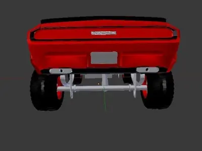 2012 4X4 Widebody  Offroad Dodge Challenger SRT8 Free 3D model