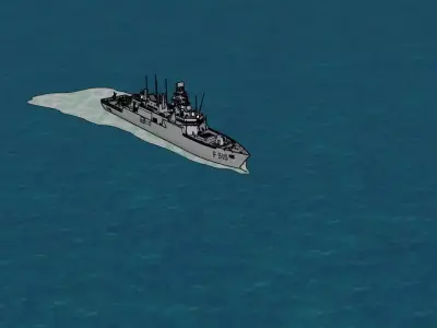 Istanbul Class Frigate F 515  High Quality 3D Model 3D model