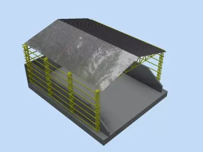 Roof steel construction 3D model
