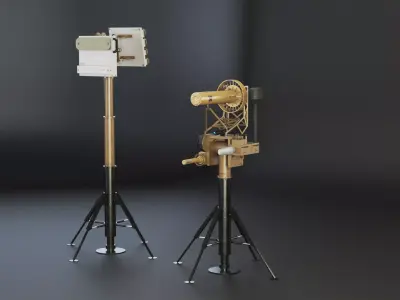 Anti Drone System Sand Camo Low-poly 3D model