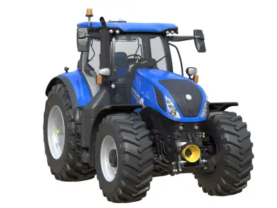 New Holland T7315 Tractor Low-poly 3D model