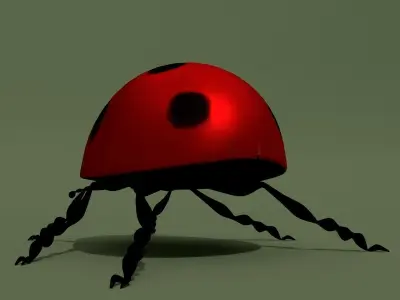 LowPoly Ladybug Low-poly 3D model