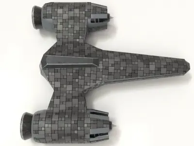 Spaceship Star Wars Low-poly 3D model purchase