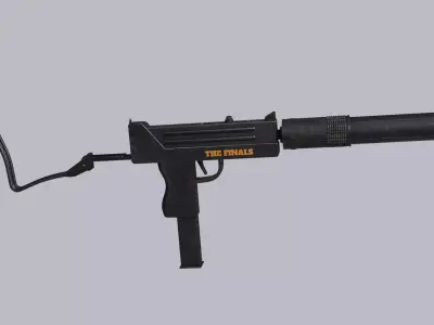 Sci-Fi Finals Game Gun And PBR Texture 3D model