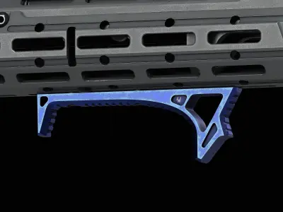 MLOK LINK Curved Foregrip Low-poly 3D model