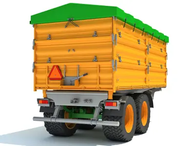 Farm Tipping Trailer 3D model