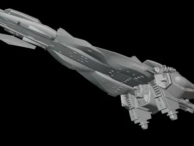 Legend of the Galactic Heroes  - Beowulf Ship 3D print model