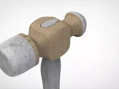 cartoon hammer Free 3D model
