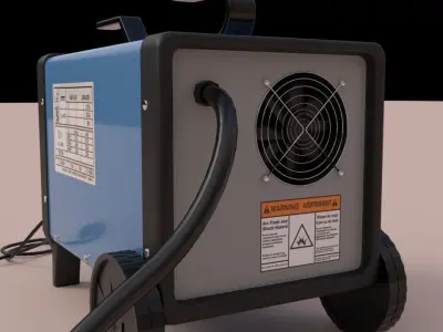PBR Gamma ARC Welding Machine 2 Electrodes FREE Welding Helmet 3D model