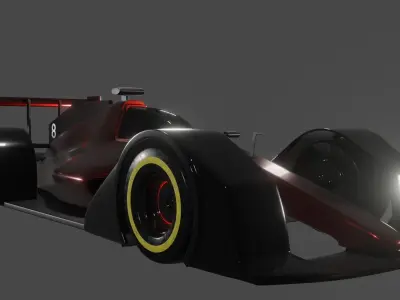 F1 Car Concept Free 3D model