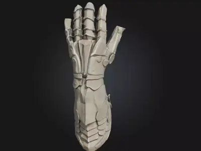 Ornate Gauntlet Decorative Armor Piece 3D model