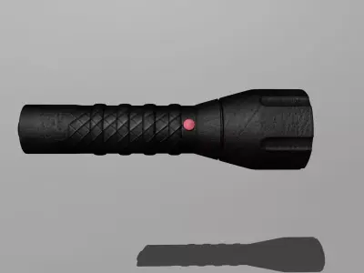 Flashlight with lens 3D model purchase