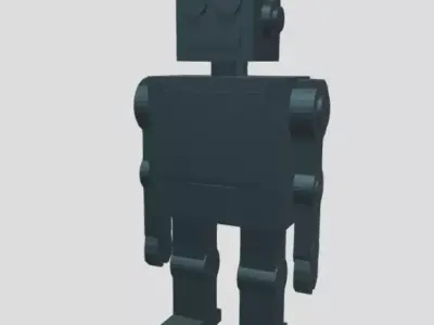 Fully Rigged Robot Low-poly 3D model