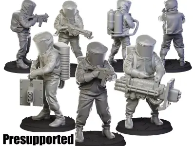 Biohazard suit 32 mm  3D print model