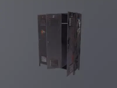 Old Industrial Props Pack Low-poly 3D model