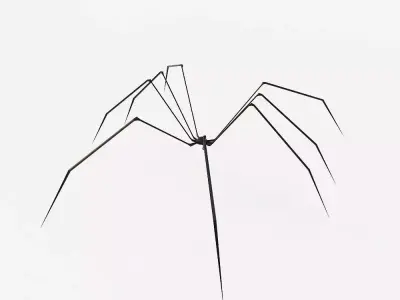 Spider low poly 3d model sculpture Free low-poly 3D model