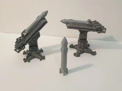 Rocket launcher Free 3D model