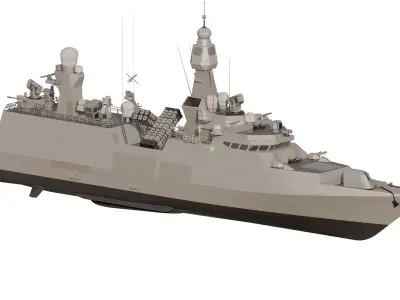 EUROPEAN ARMED FORCES  NAVY CORVETTE 3D model
