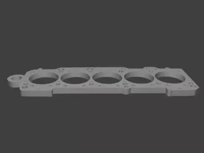  20V 5Cyl Engine Gasket Keychain - 3D Model for 3D Printing 3D print model