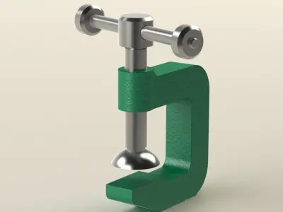 Grampo metal clamp Free 3D model