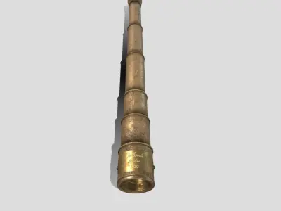 Antique Spyglass Low-poly 3D model