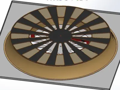 cooling and heating ceiling diffuser Free 3D model