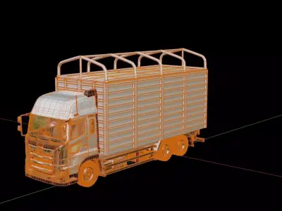 Hino Profia Box Truck 3D model