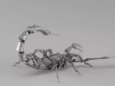 S00012 Mechanical Scorpion Mech 3D model