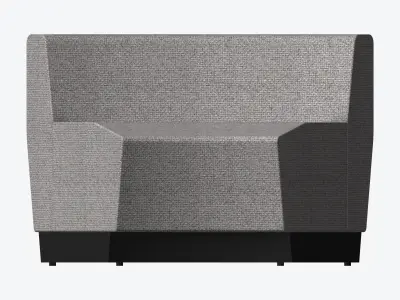 Seating - Contemporary - Blume - Extension - Back - Round Low-poly 3D model