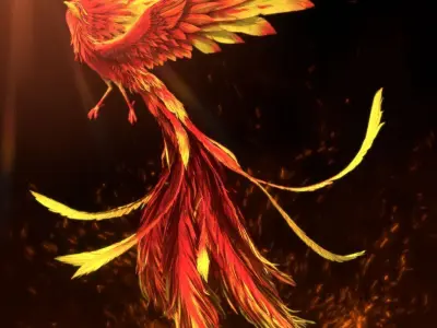 phoenix Undead bird phoenix 3D model