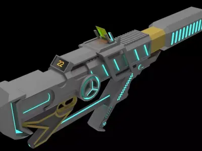 energy gun 3D model
