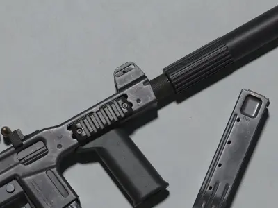 M4 Spectre Low-poly 3D model