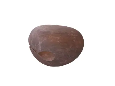 Wooden Fish V1 002 Low-poly 3D model